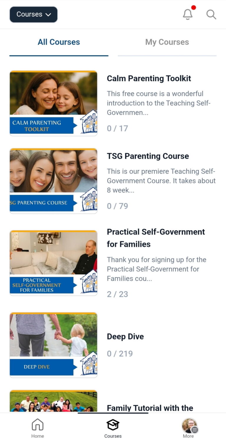 tsg portal courses